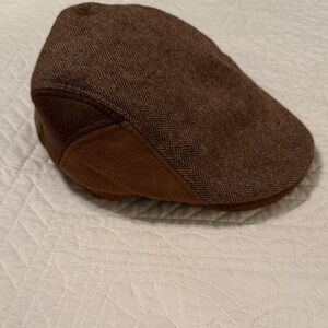 Dorfman Hat Co. Herringbone Flat Cap